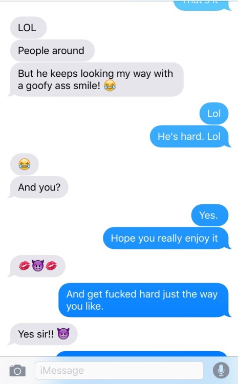 txhotwifestories: Text between my husband and me about a guy from work I took home. He fucked me on 