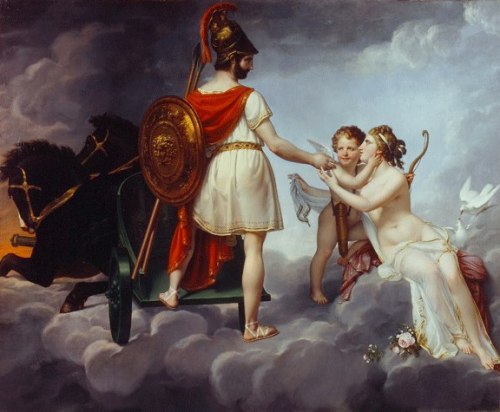 aphroditepandemos: Mars and Venus, 1841, by Angélique Mongez. Musées d'Angers