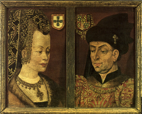 Portrait of Isabella of Portugal and Philip the Good,Duke of Burgundy, by Jan van Eyck, c. 1430