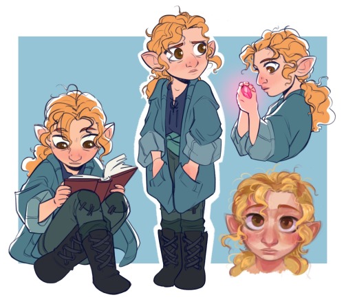 Some Art Of My New Little Wizard Guy, Haddock! Plus Art Under The Cut Of Him At Age 10 Before Some Uh