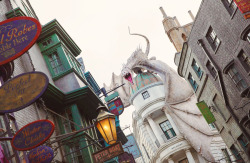  Diagon Alley won’t officially open until July 8, but the first photos of Universal’s new expansion of the Harry Potter Wizarding World show details that may as well put you inside the Leaky Cauldron. The theme park’s Diagon Alley features the pub