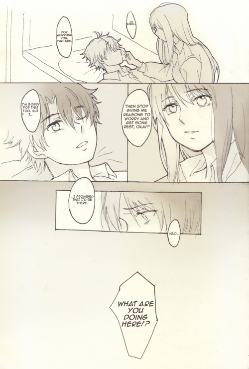 part i of 14-page orangebat doujin “start again”. beta’d and edited by curaga
