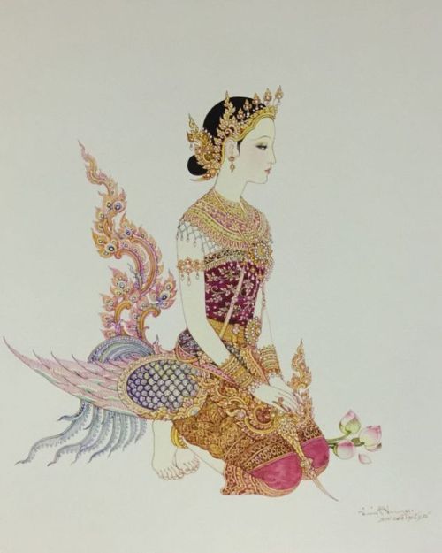 Thai dancer as Kinnari by Chakrabhand Posayakrit