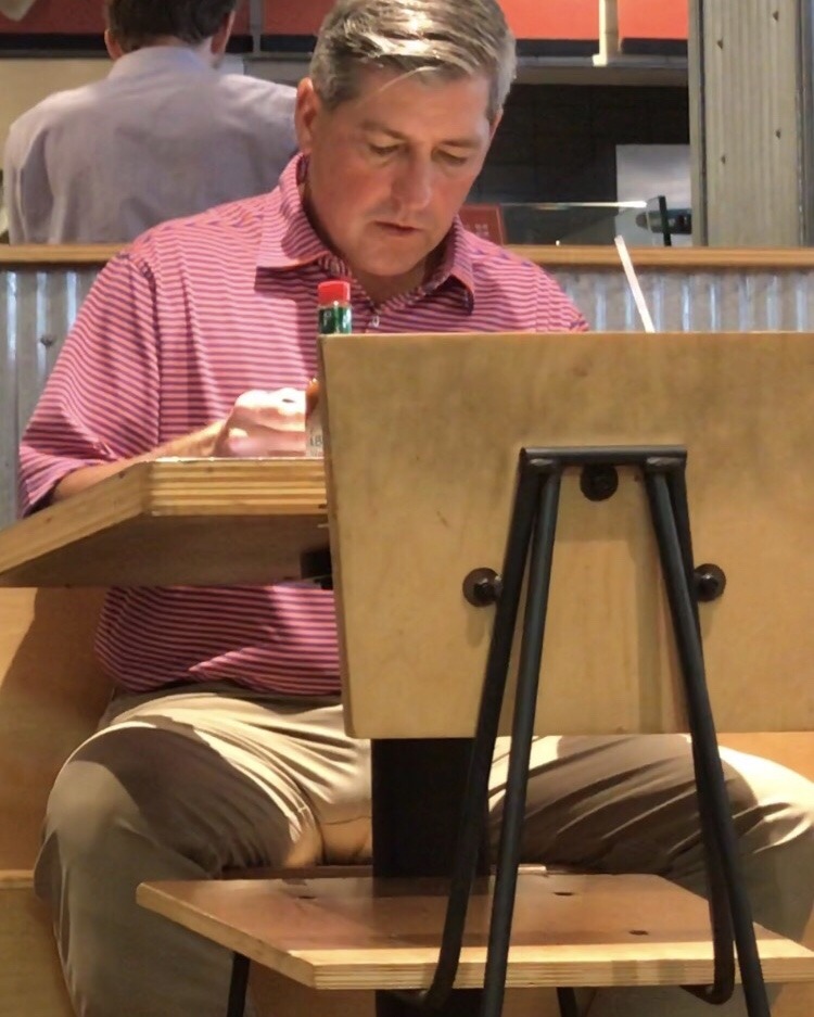 daddiesonthego:Burrito Bowl Daddy enjoying his generous portion of protein for lunch