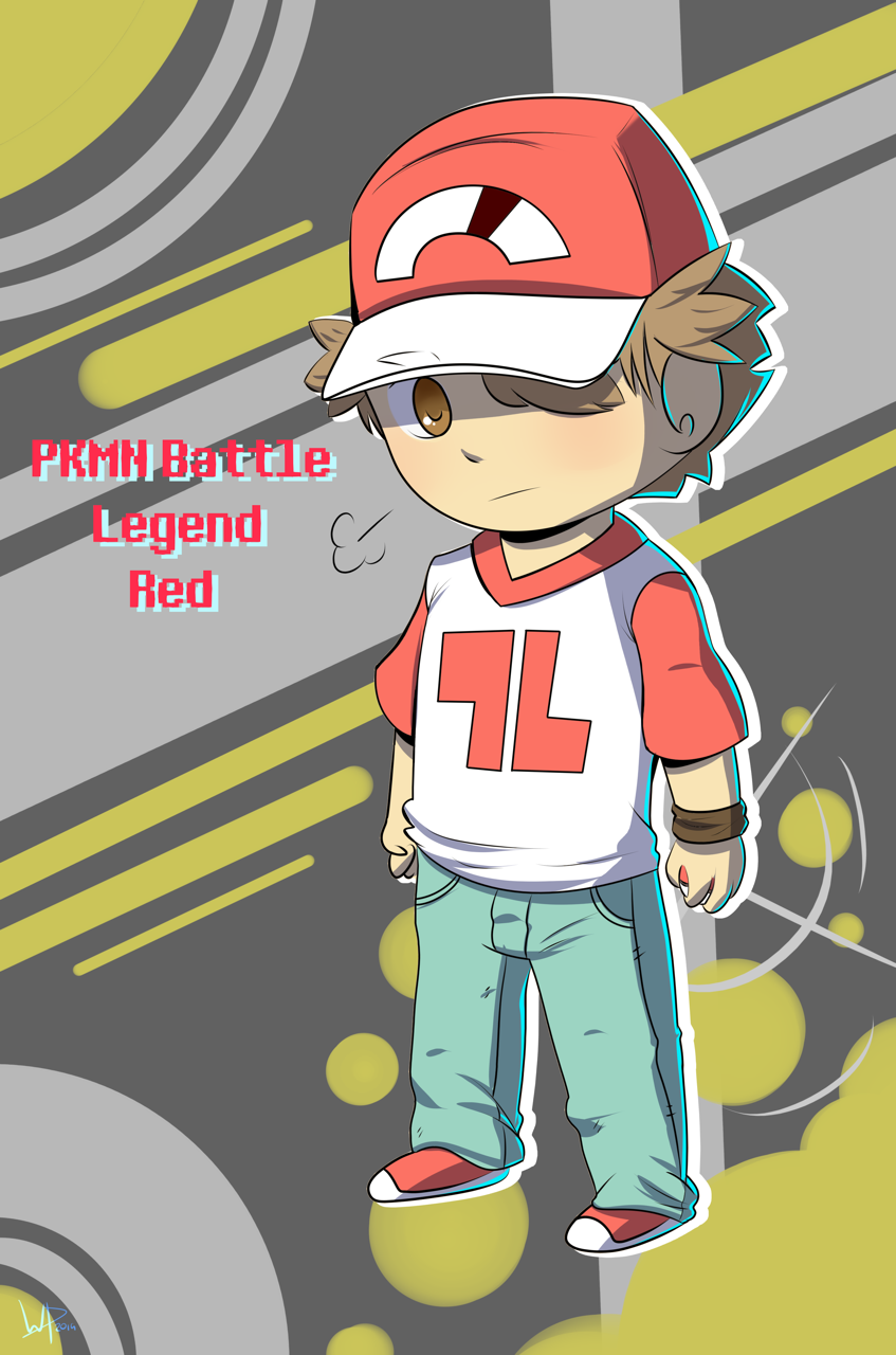 ry-iot: Pokémon Trainer Red 0w0 Was playing pkmn s/m til’ I reached the battle tree and omg Red and Blue really has grown up *<* Character belongs to Game Freak, The Pokémon Company, etc. 