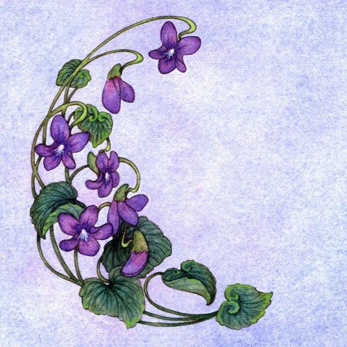 Art nouveau violets for my violet jelly label. 