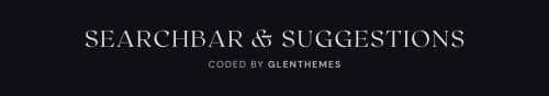 Searchbar With Custom Search Suggestions