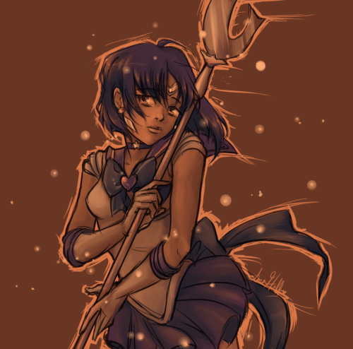 palette challenge prompt from judedeluca,  who suggested sailor Saturn in palette #94 than