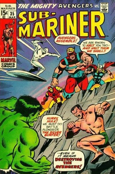 365 Days with Namor Sunday is the SAVAGE SEVENTIESDay 145 Sub-Mariner #35 by Sal Buscema Cover Date: