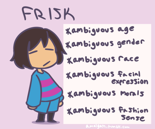 amalgarn:just a few of the reasons why frisk is an excellent game protag