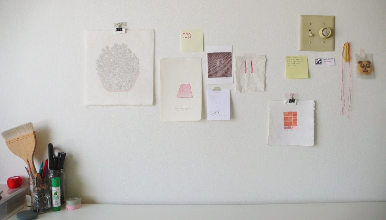 jungeun:  my studio on Sunday afternoon. .  
