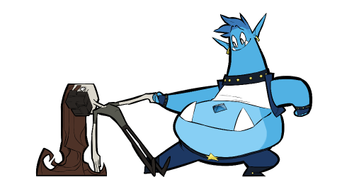 projectendo:  Gem Fusion collab between my Magnetite Gemsona and Fairygodmonster’s Apatite Gemsona!Lightning Opal: Fusion of Magnetite and Apatite. A fairly energetic sometimes obnoxiously glamorous gem who goes around enjoying the good that life