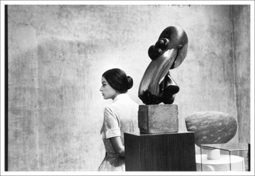 Eve Arnold: Silvana Mangano with Brancusi Sculptures , MoMA, New York, 1956