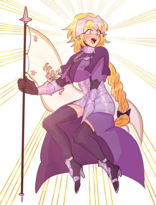 kirszche:commission of jeanne d’arc from fgo i did