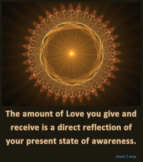 anon-i-mus:  The amount of love you give and receive is a direct reflection of your