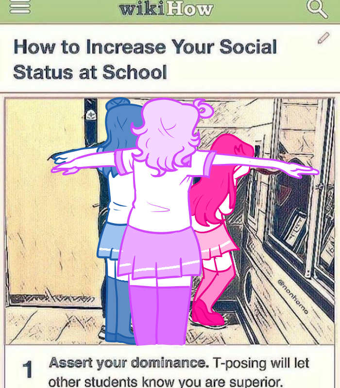 how to increase your social status in high school, T-Pose