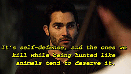 poisonandacure:  I like you, Stiles. I don’t want you to ever become like them.Hunter!Stiles