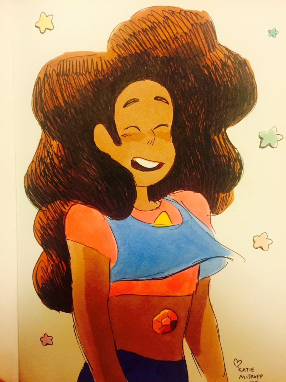 troffie:  Stevonnie, drawn for a fan a while back 