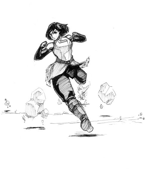 sanderdoesart:Inktober Day #3A bit of Korra. My fav Avatar