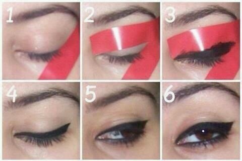 Winged eyeliner step by step