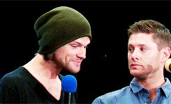dickiebirdie37: J2 + Jensen making Jared laugh uwu