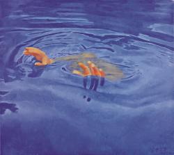 thunderstruck9: Fang Lijun (Chinese, b. 1963), 1997.10.1, 1997. Acrylic on canvas, 46 × 51 cm. 