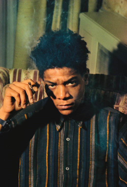 twixnmix:  Jean-Michel Basquiat photographed