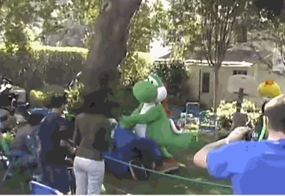 Behind-the-scenes footage from the recording of the North American commercial for Mario Party 4, fea