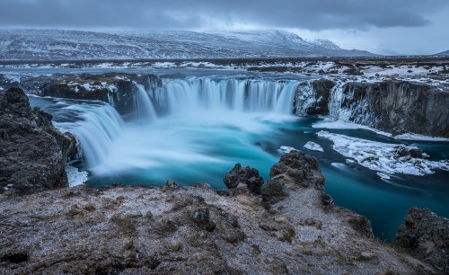 waterphotography: Godafoss Waterfall from IcelandSee more waterfall photos here