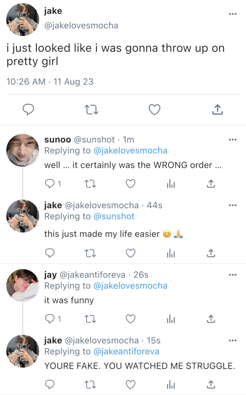 # WRONG ORDER? ; CHAPTER 1 !