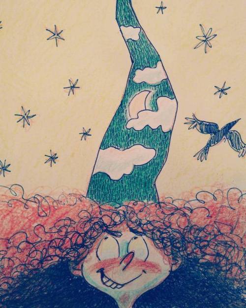 Bona nit #bruixa #bruja #witch #hexe #lij #sketching #illustracioinfantil #ilustracioninfantil #chil