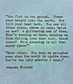 “You’re the only gravity I need.”