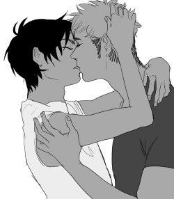 supershoyu:  erejean; awkward kiss pose courtesy