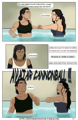 Ravenbornfighter:  Korra-Sato Pool Shenanigans.  So… I’m Excited To Say This