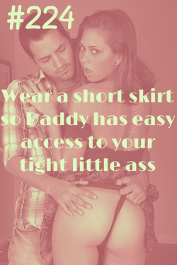 sissyrulez:  #224: Wear a short skirt so