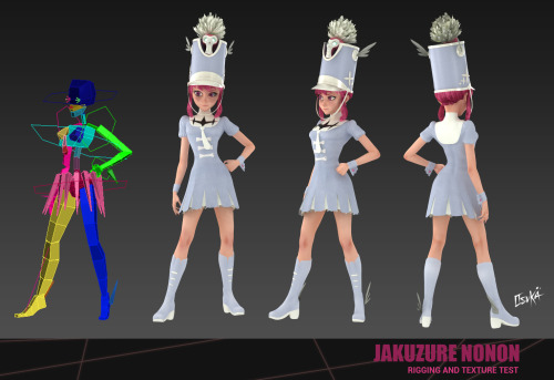 osukaanimation: Finished the model of Nonon. This is not the final render for the KLK Zine, is only