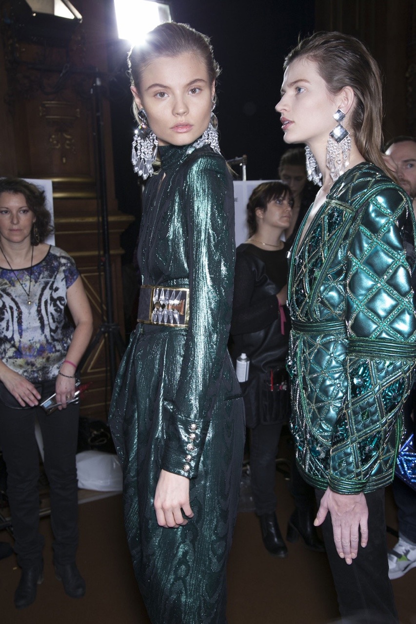 empress-empire:  Backstage || Balmain F/W13 RTW