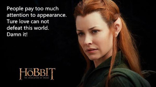 Something the Hobbit did not show you directly but you will know later. Appearance! How important it