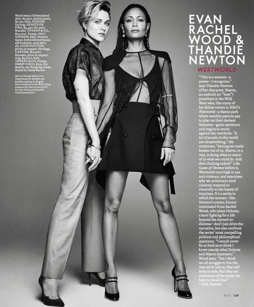 ceichler: Evan Rachel Wood and Thandie Newton photographed by Jean-Francois Campos for Elle Mag