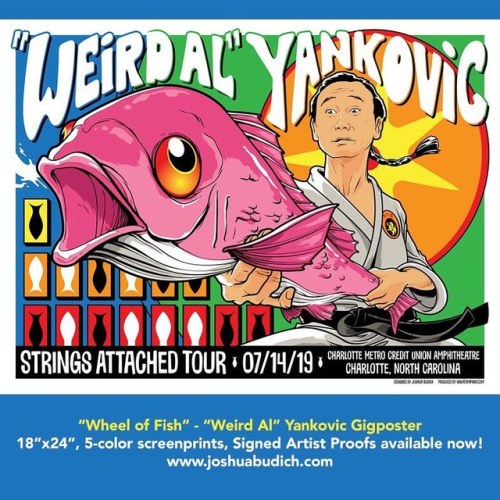 My official gigposter for &ldquo;Weird Al&rdquo; Yankovic&rsquo;s @alfredyankovic String