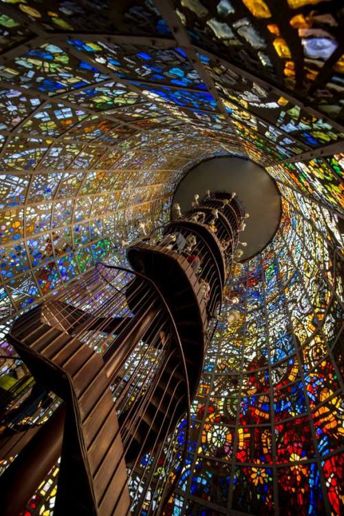 Stained Glass Staircase, Hakone Outdoor Museum, Kanagawa, Japan