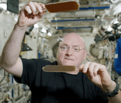 theverge:Astronaut Scott Kelly celebrated 300 straight days in space with some water ping pongAs you