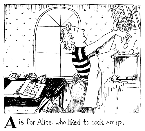 songsforgorgons: From Dykes to Watch Out For by Alison Bechdel (1986).