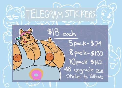 Offering Telegram stickers now!Here is the link to the submission form.