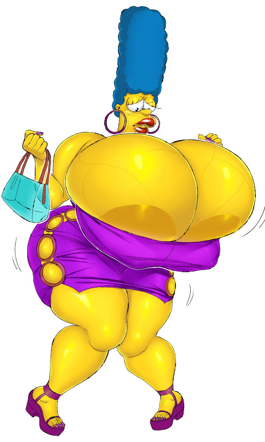ffuffle:I saw people draw marge in all sorts of fucked up ways and I realized that