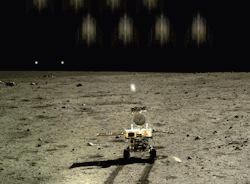 madebyabvh:  China’s first moon rover Yutu continued exploring on the lunar surface on Sunday. 
