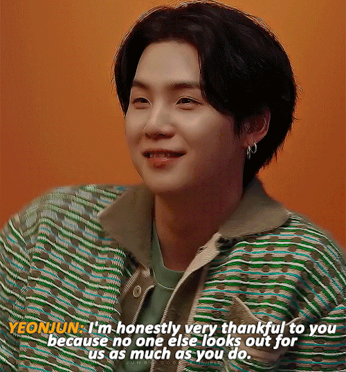 Yoongis Reaction To Yeonjun And Taehyun Saying How Thankful They Are Because Of How Much Yoongi Looks