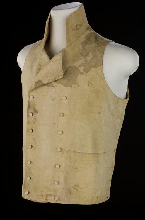 apostlesofmercy: Lord Nelson’s Vice Admiral’s coat and waistcoat, in which he was killed