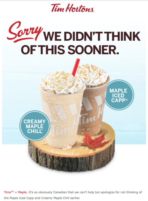 canadianlifeguard:Just when you thought Tim Hortons couldn’t possibly get more Canadian, they apolog