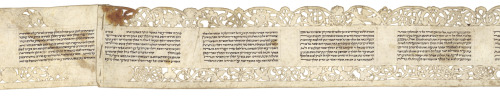 leschantsdejerusalem:Esther Scroll, Ancona, early 18th centuryHandwritten text, unfinished decorated